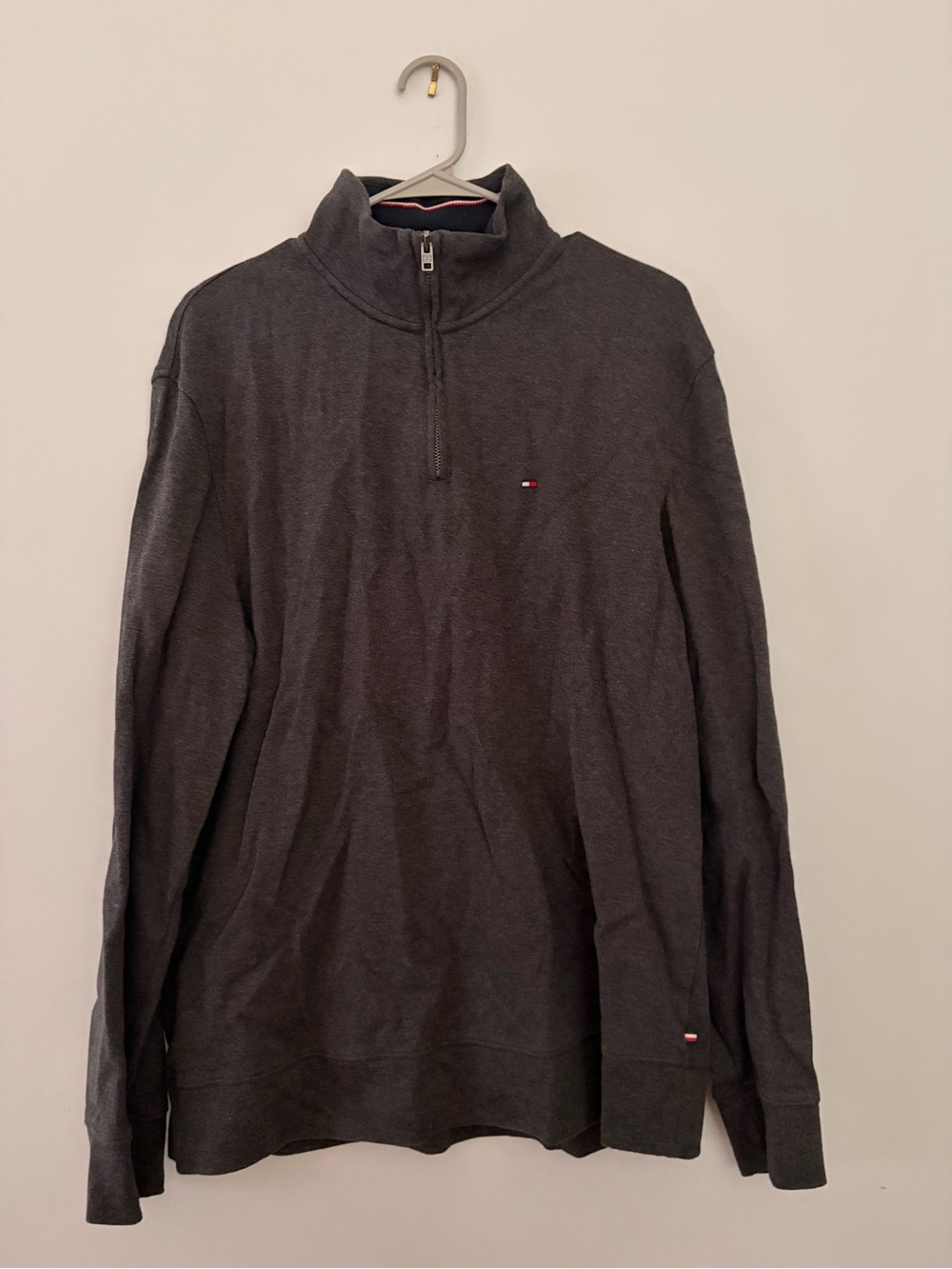 Tommy Hilfiger Men's Charcoal Half-Zip Pullover